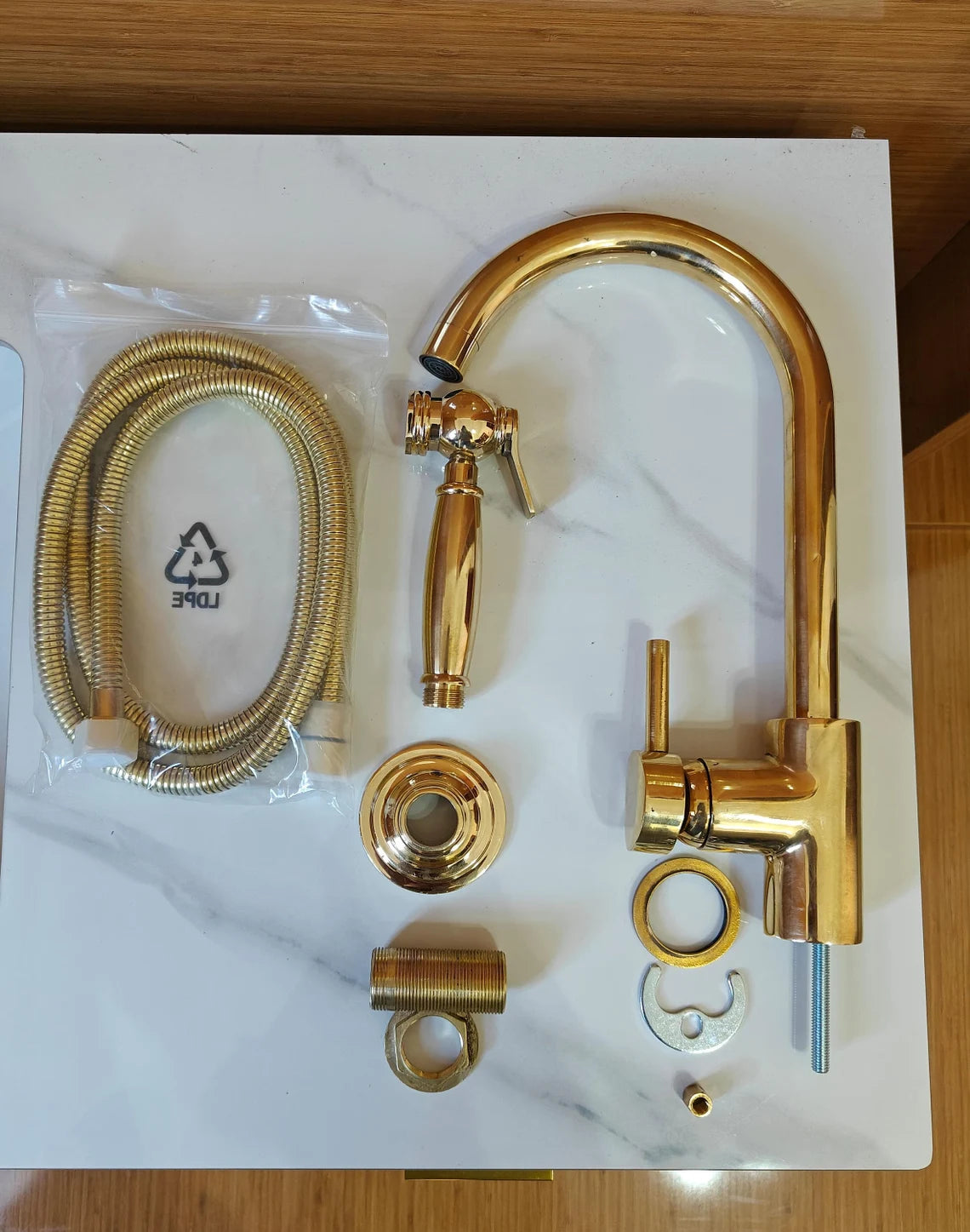 Unlacquered Brass Kitchen Faucet #VFK130