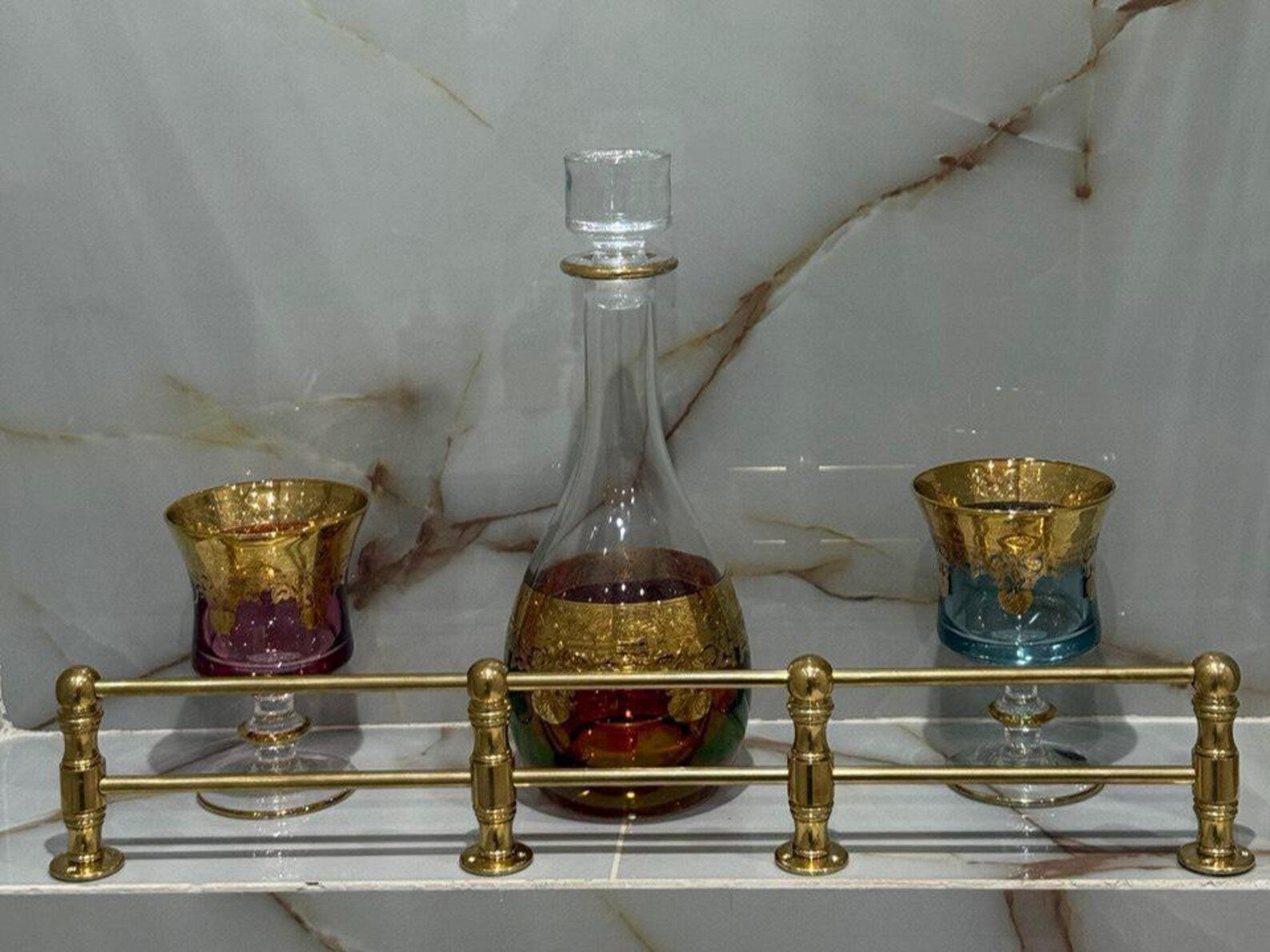 Unlacquered Solid Brass Gallery Rail – Custom Shelf Guard Bar for Cabinets, Pantries & Coffee Bars #VFK263