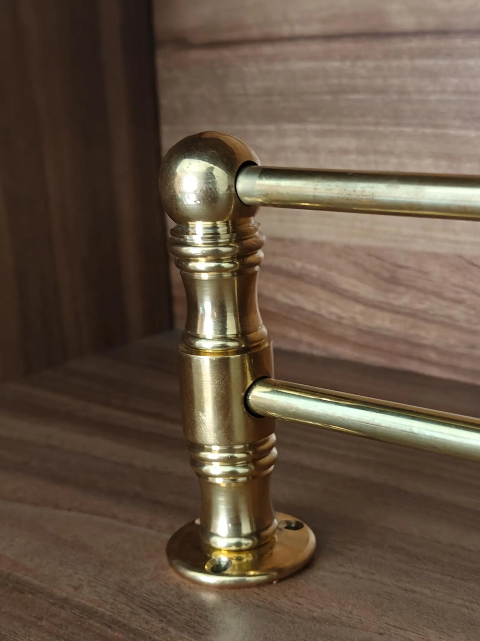 Handmade Solid Brass Gallery Rail – Unlacquered Shelf Guard Bar for Kitchen Cabinets, Pantries & Coffee Bars | Custom Patina-Ready Brass Hardware #VFK268