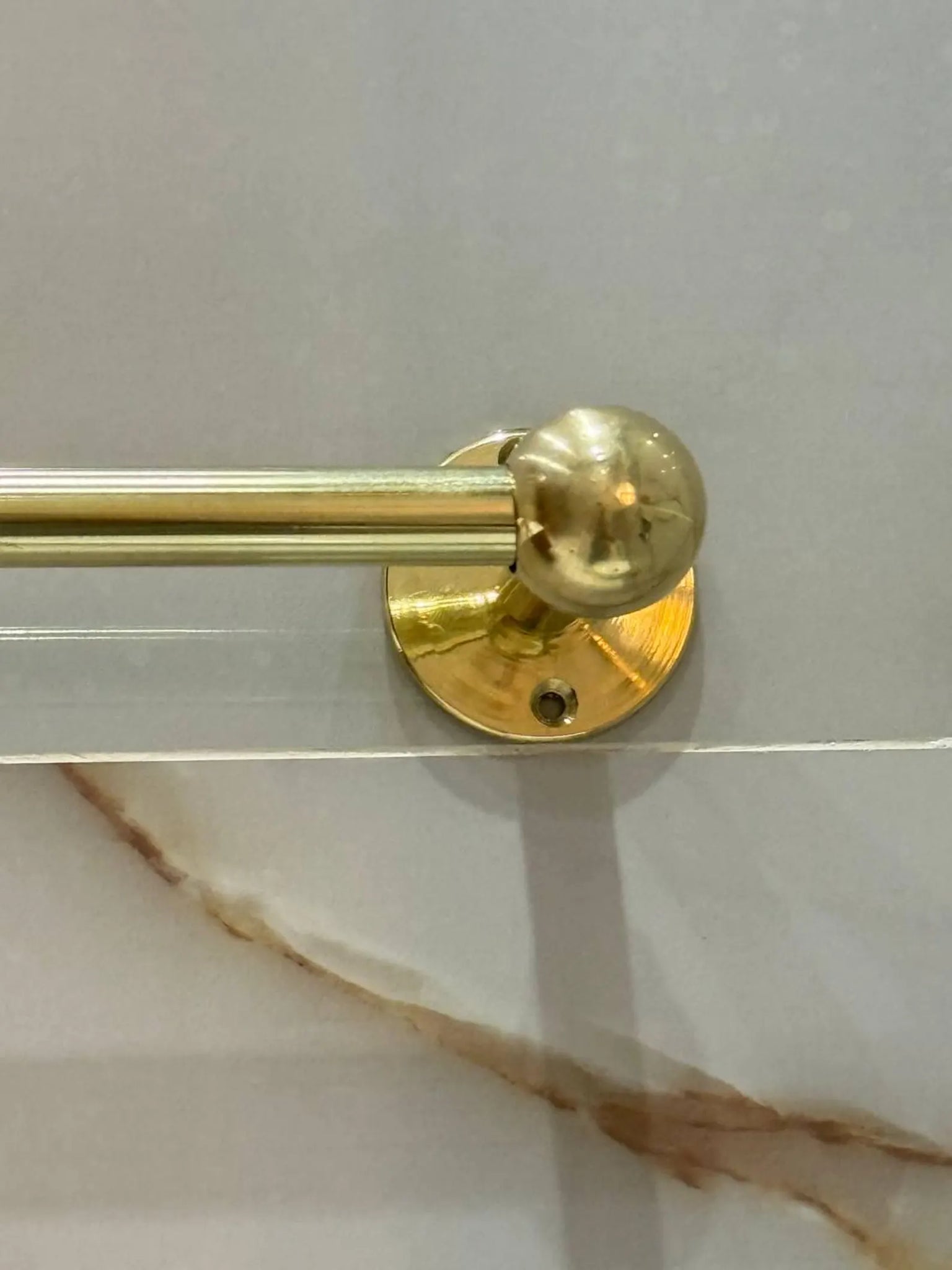 Unlacquered Solid Brass Towel Bar – Custom Patina-Ready Wall-Mount Bathroom Towel Holder #VFK266