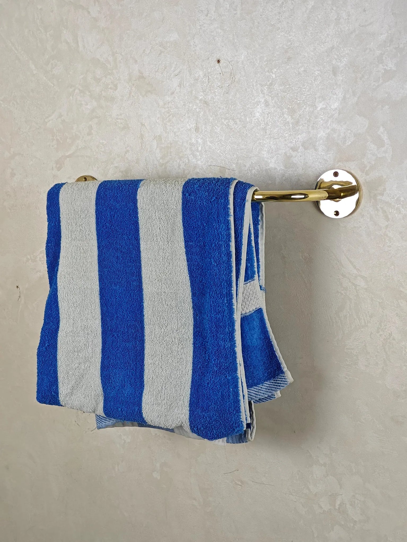 Unlacquered Solid Brass Towel Bar – Handmade Wall-Mount Bathroom Rail | Patina-Ready Vintage Farmhouse & Modern Spa Hardware #VFK270