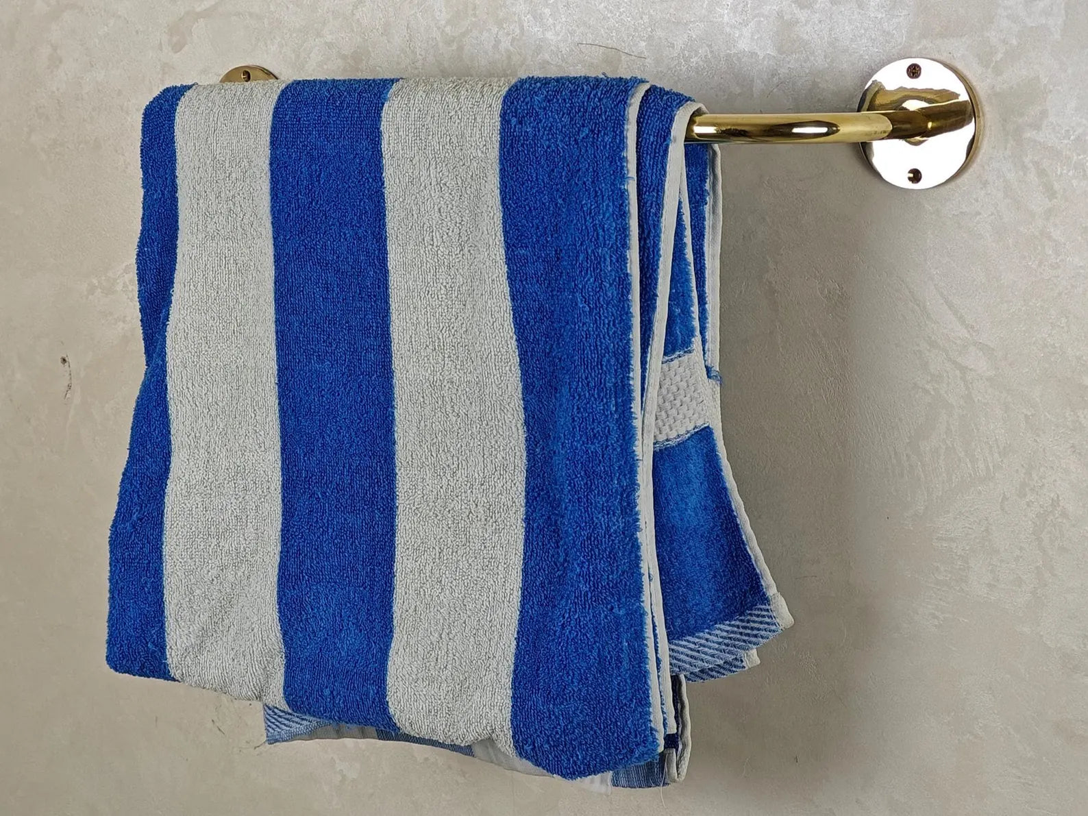 Unlacquered Solid Brass Towel Bar – Handmade Wall-Mount Bathroom Rail | Patina-Ready Vintage Farmhouse & Modern Spa Hardware #VFK270