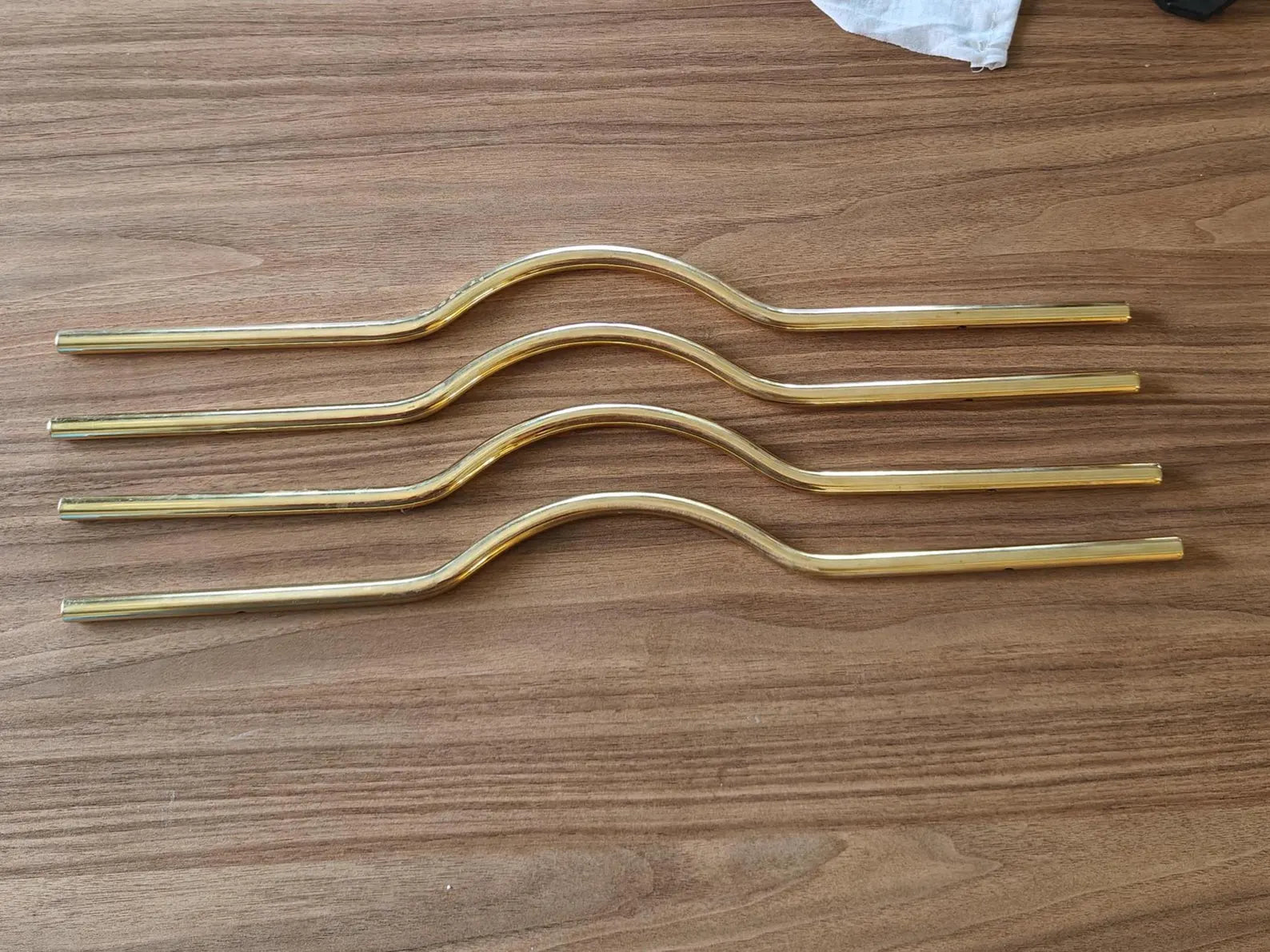 Unlacquered Solid Brass Door Pull Handle – Modern Curved Bar for Entry, Barn, Pantry & Glass Doors | Patina-Ready Heavy-Duty Hardware #VFK273