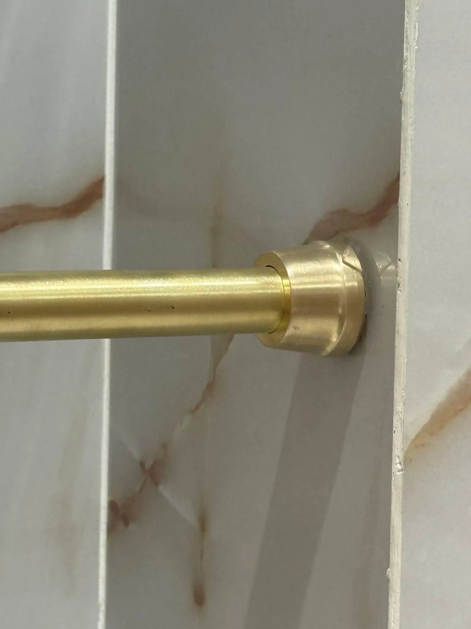 Unlacquered Solid Brass Curtain Rod – Custom Drapery Rod with Rings & Wall Brackets | Patina-Ready Heavy-Duty Window Hardware #VFK275