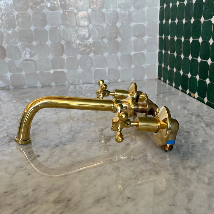 Unlacquered Brass Wall-mount Faucet #VFK176