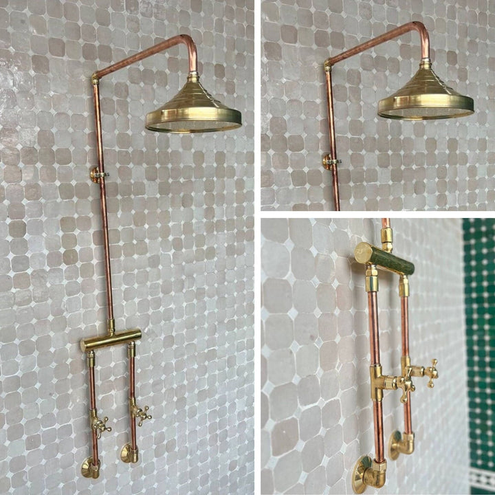 Outdoor Antique Copper Shower System #VFK098