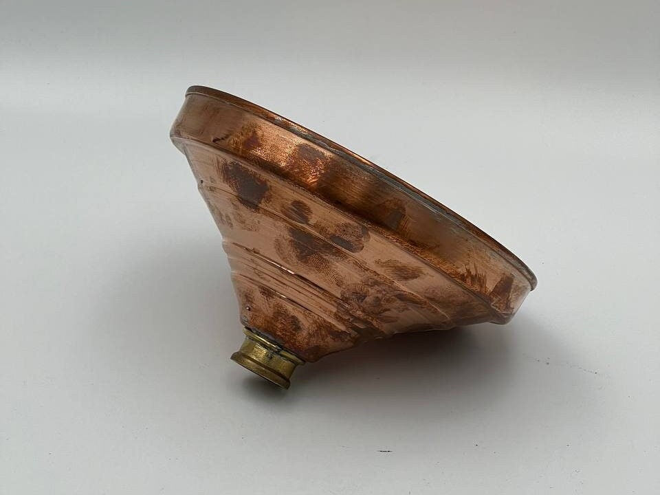 Antique Red Copper Rain Shower Head - 8 Inch Round, Brass, Wall Mounted, 2-Year Warranty