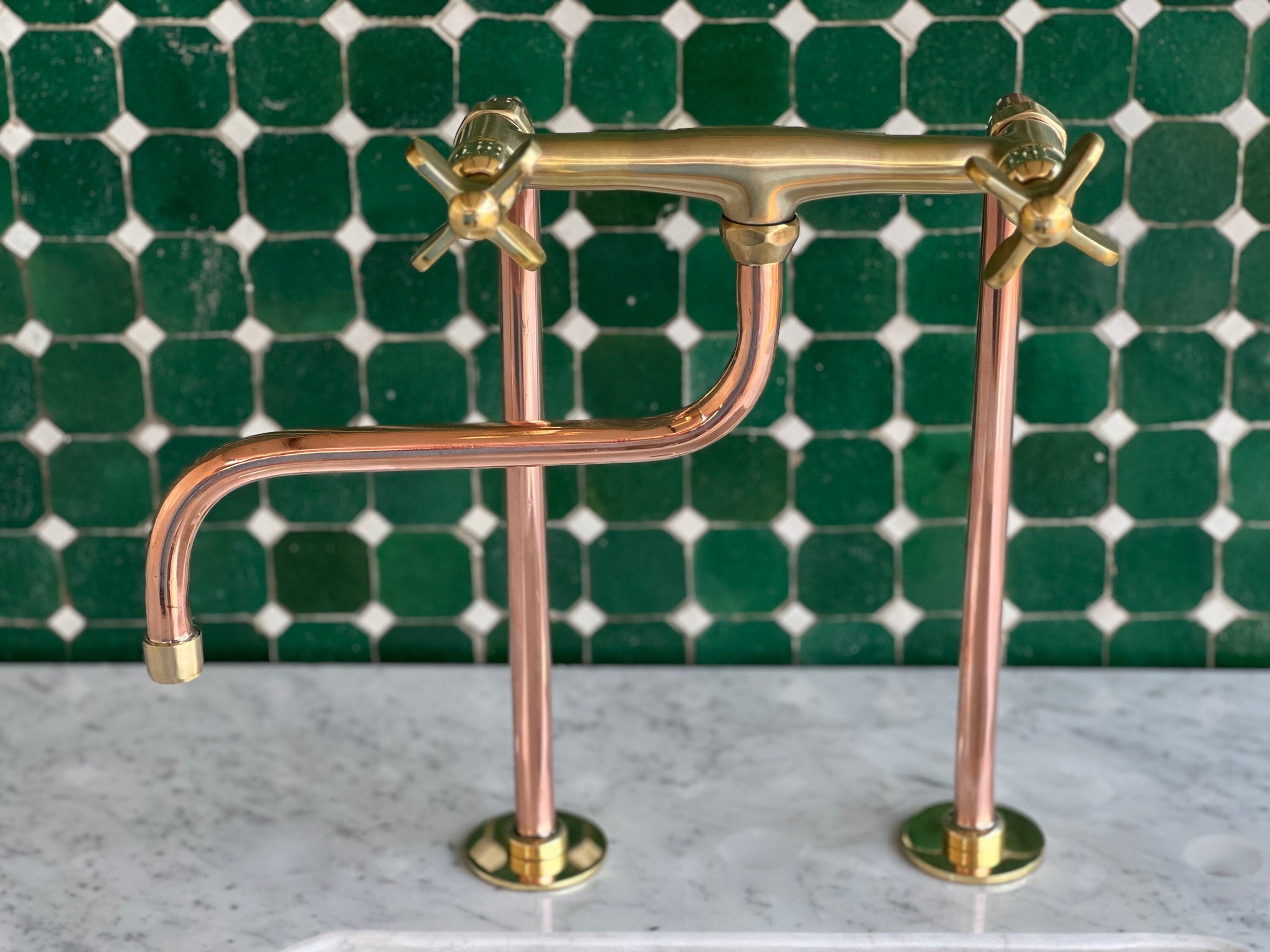 Copper Kitchen Faucet, Unlacquered Brass Faucet - Kitchen Faucets