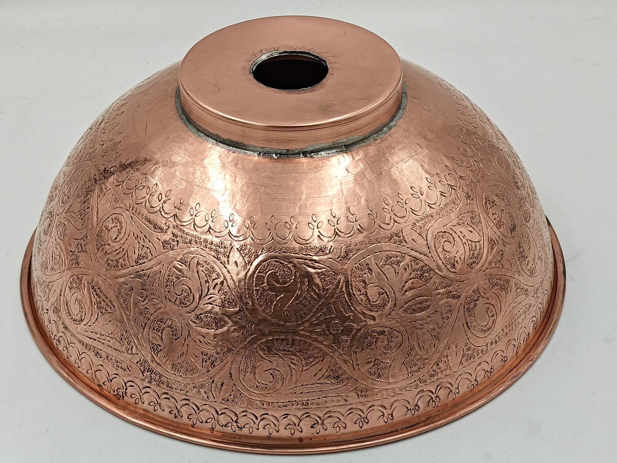 Solid Copper Vessel Sink Bathroom, Moroccan Handmade Sink, Antique Copper Sink