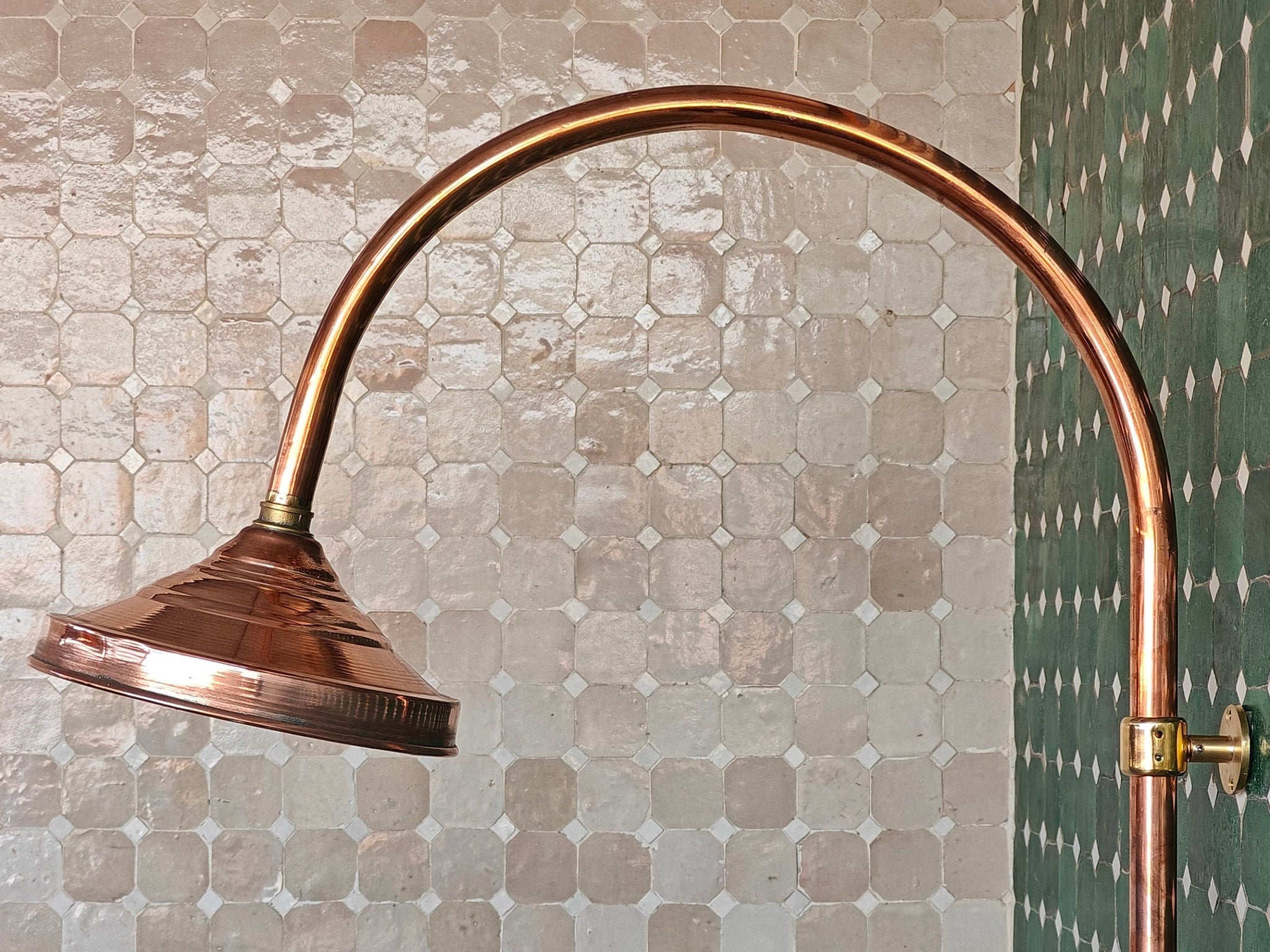Solid Brass Exposed Shower System, Bathroom Shower System With Rainfall Shower